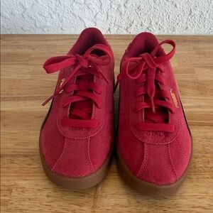 Puma Kids Sneakers Red and Brown